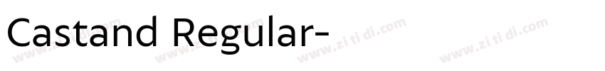 Castand Regular字体转换